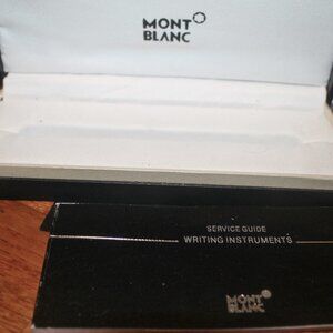 Empty Mont Blanc Pen Box with Manual